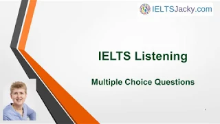 IELTS Listening – Multiple Choice Questions