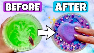 Fixing My UNFIXABLE SLIMES! 😳😰 *Slime Makeover DIY*