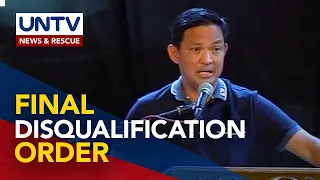 Pinal na disqualification order ng COMELEC kay Gov. Rosal, posibleng isilbi ngayong araw