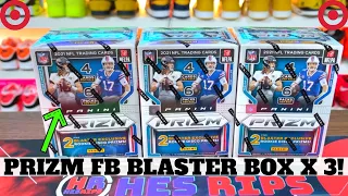 2021 Panini Prizm Football 6-Pack Blaster Box (Disco Prizms) x 3