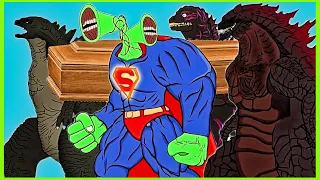 Team Godzilla vs Superman Siren Head - Coffin Dance Song Meme Cover