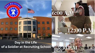 Day In the life of a U.S Army Soldier in Recruiting School