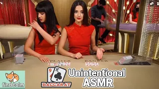 Unintentional ASMR Casino ♠️ WOW! These 2 Mumbling Baccarat Dealers will put you to SLEEP