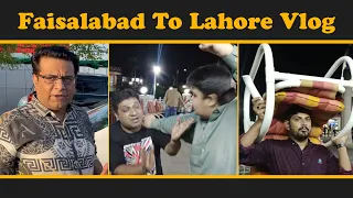 Faisalabad To Lahore Vlog😂🙏 | Faisal Ramay | Mitha Puria | Sajjad Jani Official