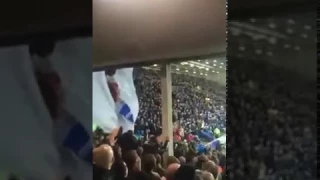 Liverpool fans 21st party for the last time Everton won a trophy last night