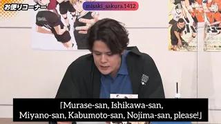 『ENG SUB』Miyano Mamoru being jealous over fan's favorite character in Haikyuu