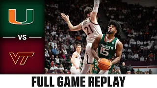 Miami vs. Virginia Tech Full Game Replay | 2022-23 ACC Men’s Basketball