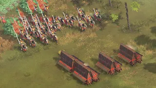 Age of Empires 4 - 4v4 UNRELENTING PUSH INTO ENEMY BASE Multiplayer Gameplay