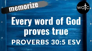 Proverbs 30:5 (Word, truth, refuge): Read, recite, and memorize Bible verses