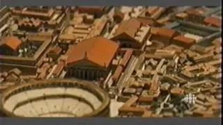 Maquette de Rome à l'émission '' En supplémentaire '' de Radio-Canada