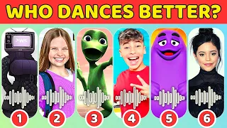 Who Dance Better? Lay Lay,Salish Matter,Skibidi,Grimace Shake,Jenna Ortega,Tv Woman,King Ferran