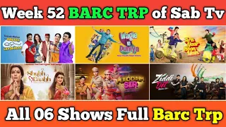 Sab Tv BARC TRP Report of Week 52 : All 06 Shows Full Trp Report