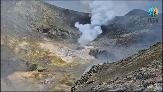 Etna, 23 luglio 2023: il cratere Bocca Nuova