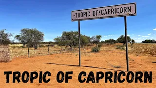 Tropic of Capricorn road signs in Namibia, southern Africa