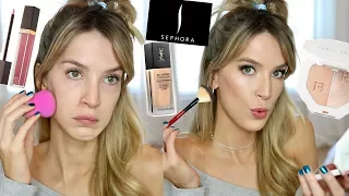 SEPHORA HAUL & REVIEW + GET READY WITH ME | $600 WHY AM I LIKE THIS? | LeighAnnSays