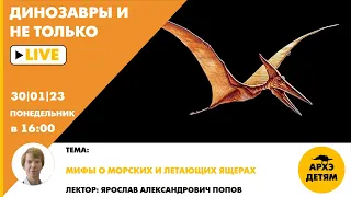 Занятие "Мифы о морских и летающих ящерах" кружка "Динозавры и не только" с Ярославом Поповым