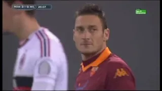 Roma - Milan / Serie A 2012-2013 (Totti, Lamela, Pjanic, Bojan, Robinho, Boateng, De Rossi)