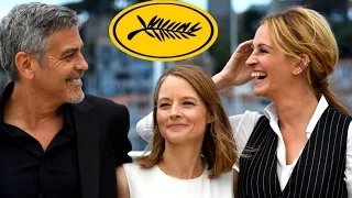 Julia Roberts, Jodie Foster and George Clooney CANNES 2016 Footage - MONEY MONSTER Photocall (HD)