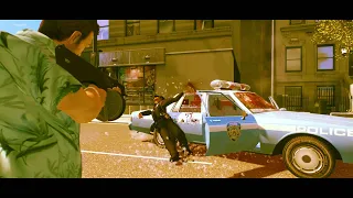 Epic Police Shootout in Vice City style.( New York 1980s )
