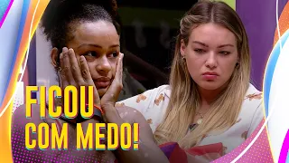 BÁRBARA FICA PREOCUPADA POR ESTAR NO PAREDÃO COM NATÁLIA E ARTHUR 💥 | CLICK BBB | BBB 22