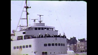 Sailing from Ostend to Folkestone on "The Koningin Elisabeth" ship 1970's