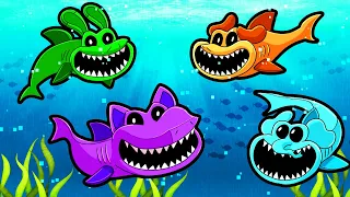 Smiling Critters but Everyone is SHARKS!! (Shark Simulator)