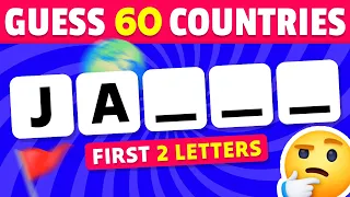 Guess The Country By First 2 Letters | Country Quiz