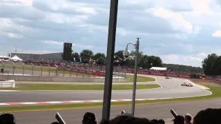 Alonso and Vettel at the British F1 GP 2014