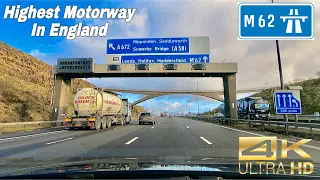 Driving in Highest Motorway in England 🏴󠁧󠁢󠁥󠁮󠁧󠁿 M62 towards Leeds