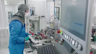 BMW Group Battery Cell Competence Center - Assembly of the battery cell and welding