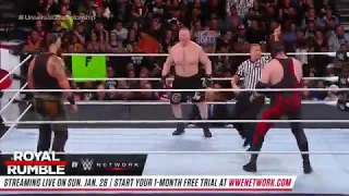 Triple Threat Match: Brock Lesnar Vs Braun Strowman Vs Kane: Royal Rumble 2018