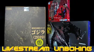 X Plus Godzilla 2019 RIC, SH MonsterArts Nargacuga, SH Figuarts Spiderman Livestream Unboxing