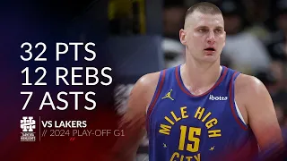 Nikola Jokic 32 pts 12 rebs 7 asts vs Lakers 2024 PO G1