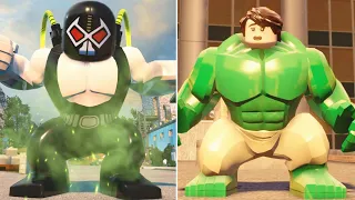 LEGO Marvel vs DC Character Transformations and Suit Ups (Side by Side Comparison)