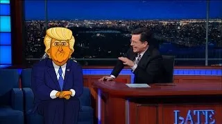 Cartoon Donald Trump Tells Stephen Who Started It