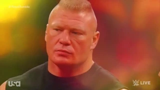 John Cena,Seth Rollins and Brock Lesnar Royal Rumble 2015 contract signing