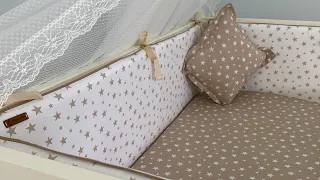 Baby Bed Edge Protector Sewing | Edge Guard Making 🛏️ (Part 1/2)