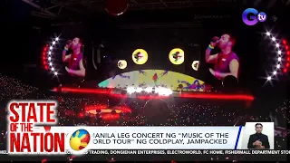 Day 1 ng Manila Leg Concert ng "Music of the Spheres World Tour" ng Coldplay, jam packed | SONA