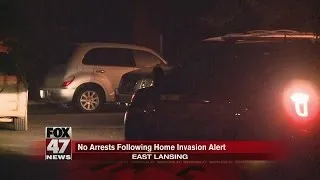 No arrests following home invasion alert