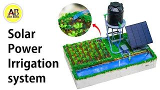 Solar power irrigation system working model