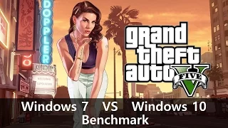 GTA 5 PC : Windows 10 Gaming Performance vs Windows 7 Benchmark | i5 4590 GTX 960