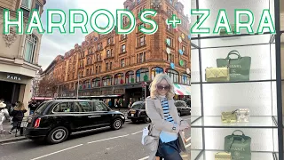 Come Luxury Shopping With Me - Harrods Shopping, Zara Shopping! London Shopping + Afternoon Tea