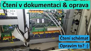 Čtení v elektro-dokumentaci a oprava stroje