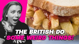 WEIRD THINGS THAT ONLY BRITS DO | AMERICAN REACTS | AMANDA RAE