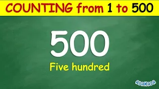 Counting from 1 to 500