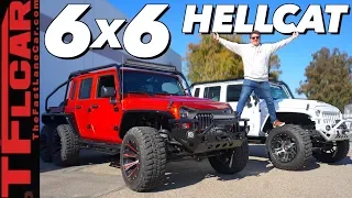 This 6X6 Hellcat Wrangler Pickup Is Only Vehicle You'll Ever Need!
