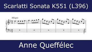 Domenico Scarlatti - Sonata in B flat major K551 (Anne Queffélec)