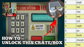 How To Unlock Crate/Box with Security Code | The Walking Zombie 2