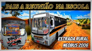 🔴 proton bus simulator-Neobus Mega 2006 na estrada de terra simulando a suspensão no Mapa escolar