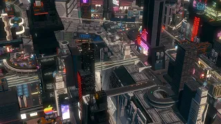 [4K] A Cyberpunk and Sci-fi Inspired City | Cities Skylines |